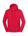 Heren Hoodie Fruit of the Loom Iconic Premium Rood